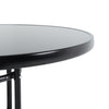 Outdoor Glass Metal Frame Bistro Dining Table Cocktail Table Garden Patio Table