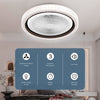 Ceiling Fan with Lighting RGB LED Light Adjustable Wind Speed Remote Control Nse