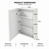 Illuminated Bathroom Mirror Cabinet With Demister LED Lights Wall Mounted