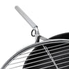 2 IN 1 Garden Charcoal BBQ Grill Fire Pit W/ Swivel Grill Handle & Cutting Board
