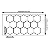 14 HEX LED Garage Light Shop Wall Honeycomb Lights with Frame Detailing Showroom