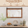 Bathroom Farmhouse Wall Mounted Mirror Explosion-proof Barn Door Style Mirror