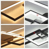 Frame Hpmnuan Light Pendant Living LED Modern Room Chandelier Lamp Ceiling Black