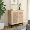 2 Doors Bohemian Storage Cabinet Freestanding Buffet Cabinet Storage Organizer