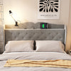 FABRIC UPHOLSTERED STORAGE BED FRAME 4 DRAWERS HEADBOARD DOUBLE SINGLE 4FT6 3FT