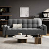 Convertible Velvet Sofa Bed – 3 Seater Futon with Adjustable Back & Pillows