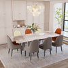 1.8m Extendable Dining Table Stretchable Marble Kitchen Table Festival Banquet