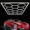 14 x Hexagon LED Lighting Car Detail Home Garage Workshop Retail Lighting Barber