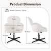 Criss Cross Chair Swivel Cross Legged Chair Computer Desk Task Vanity Chair