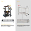 4 Tiers Power Tool Organizer Cart Garage Tool Shelf Drill Holders Rack