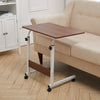 Adjustable Height Overbed Chair Dining Tray Table Mobility Aid Disability Desk