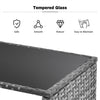 Rattan Garden Corner Sofa Table Stools Set Outdoor Patio Garden Furniture Set