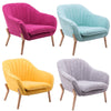 Soft Fabric Tub Chair Armchair Cushioned Seat Dining Room Modern Office Dwelling