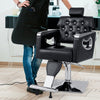 Styling Salon Barber Chair Swivel Hairdressing Chair 6-Level Adjustable Headrest