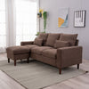 Panana Linen Fabric Sofa 1, 2 or 3 Seater Modern Couch Suite Set ottoman