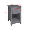 Small Side Table Slim Narrow Wooden Night Stand Bedside Drawer Storage Cabinet