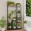 Large Tall Plant Stand Indoor Hanging Metal Display Rack Ladder Flower Pot Shelf