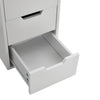 Modern LED Lights Dressing Table 6 Drawer Makeup Vanity w/ Large Mirror Set Desk