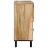 Gecheer Side Cabinet 80x33x75 Solid Wood W9H8