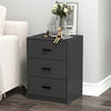 3 Drawer Wooden Bedroom Bedside Cabinet Furniture Storage Nightstand Side Table