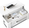 Coffee Table With Storage Lift Top Up Drawer Shelf Wooden Living Room Furniture