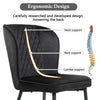 Dining Chairs Set of 2 Soft Chairs and Backrest Kitchen Chairs with Metal Legs