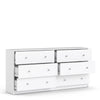 Large Wide White Chest Of 6 Drawers Bedroom Drawer Chests Storage Unit Cabinet