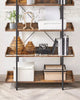 Rustic Wood Bookcase Bookshelf 5 Tier Industrial Storage Display Shelving Unit