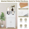 Bathroom Cabinet Floor Storage Cabinet Standing Cupboard w/1 Shelf &2 Drawers