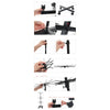 70 Hook Floor Stand 7 Rotating Tiers in Chrome Retail Shop Display 160cm Black