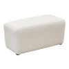 5pcs Teddy Velvet Upholstered Fabric Ottoman Large Bench Bed End Window Seat Set