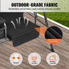 Uimoso 2-Seat Patio Swing Chair Outdoor Patio Swing with Adjustable Canopy Black