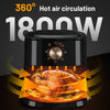 5.5L Air Fryer Manual Kitchen Oven 1800W Oil Free Low Fat Healthy Frying Xecrpz