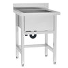 Commercial Kitchen Cleaner Stainless Steel 1 Sink Warewashing Drain Waste Outlet