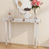 UK Modern Mirrored Glass Console Table Glam Dressing Table Bedroom Make-Up Table