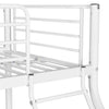 Children's Bunk Bed Frame White Metal 140x200/90x200 cm