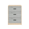 3 Drawer Wooden Bedroom Bedside Cabinet Furniture Storage Nightstand Side Table