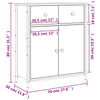 Sideboard, Storage Cabinet for Living Room, Cupboard with Adjustable Feet, D3H1