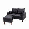 Panana 2 Seats Loveseat Couch Sofa Ottoman Upholstered Furniture for Small Space