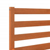 Bed Frame Wax Brown 135x190 Double Solid Wood Pine D8W8