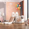 Kids 2 in 1 Slide Climber Basketball Hoop Set Toddler In& Outdoor Playground Toy