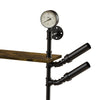 Industrial Pipe Shelf Wine Rack Wall Mounted Wine Shelf Steam Punk Pipe Organize