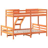 Bunk Bed, 90 x 200/140 x 200 , Waxy Brown, Pine R8D8