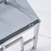 Set of 3 Glass Nesting Coffee Tables Stacking End Side Tables for Living Room