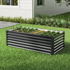 XL Metal Garden Flower Bed Planter Vegetable Grow Box Raised Deep Box Anthracite