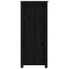BaraSh Sideboard Black 83x41.5x100 Solid Wood Pine,Sideboard Storage A6O7