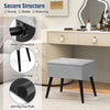 3-in-1 Storage Organizer Seat Home Vanity Stool Velvet Storage Stool