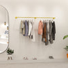 Extra Long Industrial Gold Pipe Clothing Rack Wall Ceiling Clothes Garment Rack