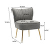 Scallop Back Armchair Cocktail Sofa Accent Seat Living Bedroom Cafe Lounge Sofa