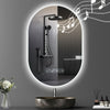 Illuminated Bathroom Mirror With LED Lights Bluetooth Demister Touch Sensor